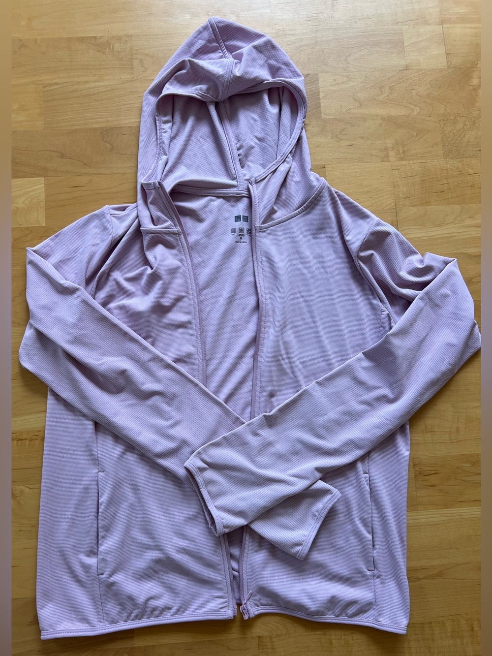 Uniqlo Light Lilac Hooded Zip-Up Jacket